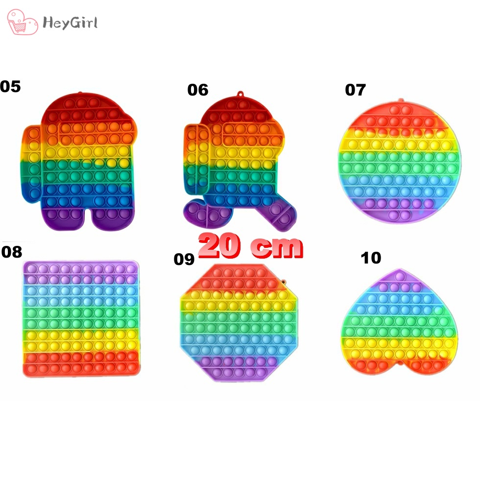 Đồ chơi bóp bong bóng cầm tay giảm căng thẳng hiệu quả dành cho người lớn và trẻ em size lớn 20cm/30cm