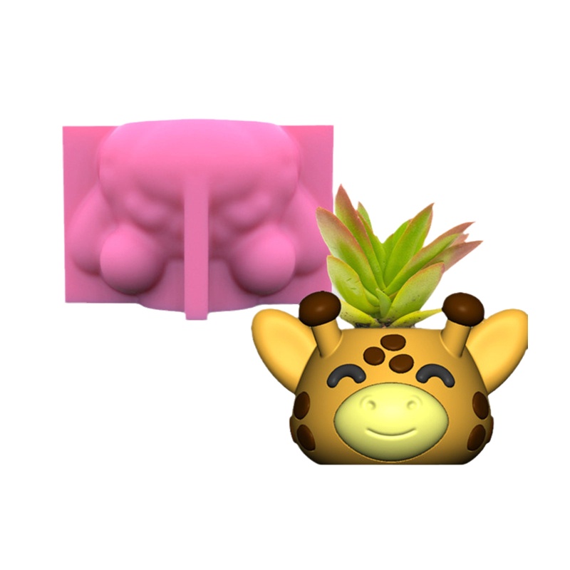 Khuôn Silicone Làm Chậu Hoa Diy