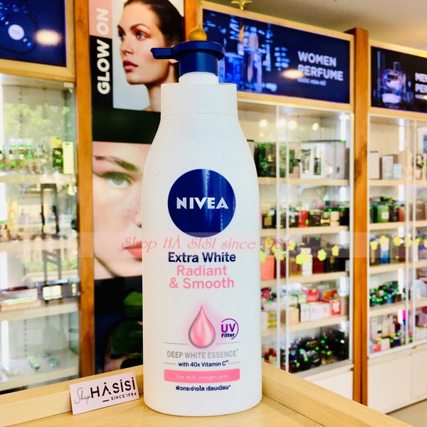 SỮA DƯỠNG THỂ NIVEA - Extra White Radiant & Smooth UV Body Lotion 400ml