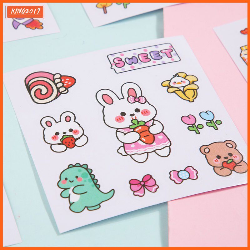 Hoạt Hình Dễ Thương 2d Dán Cho Cốc Tập Uống Thể Thao Bình Miếng Dán Sáng Tạo Điện Thoại Di Động Pvc Dán Sinh Viên Cốc Nước