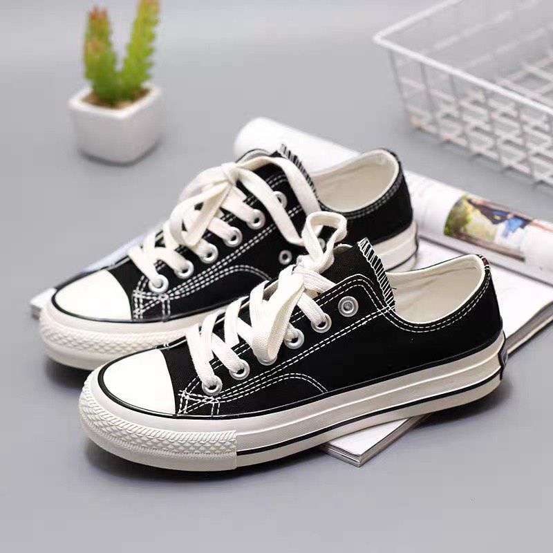 Giày Sneakers Nam Nữ,Giày CONVERSE Đen Thấp Cổ, Full Box Full Bill, Full Size ( 36 > 43 ) | BigBuy360 - bigbuy360.vn