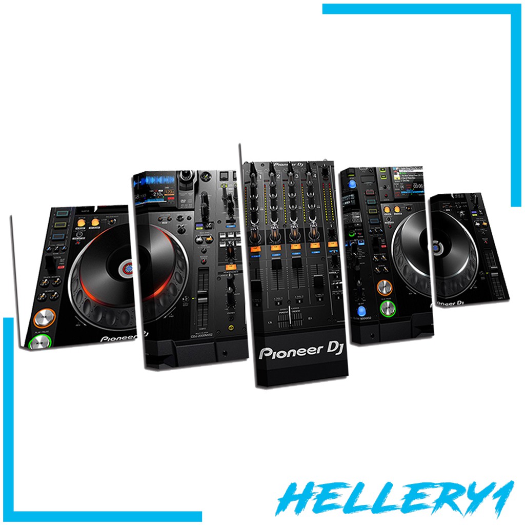 Set 5 Tranh Treo Tường Trang Trí Hình Thiên Nga Và Cây Dừa (1)