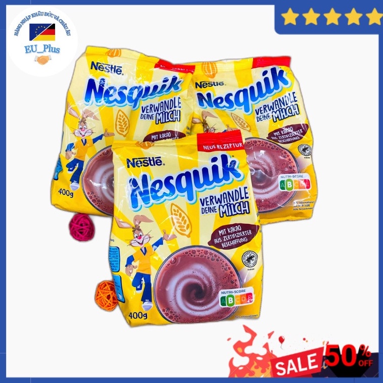 Bột caocao, Nesquik 400g, Mỹ, Thơm ngon mỗi ngày