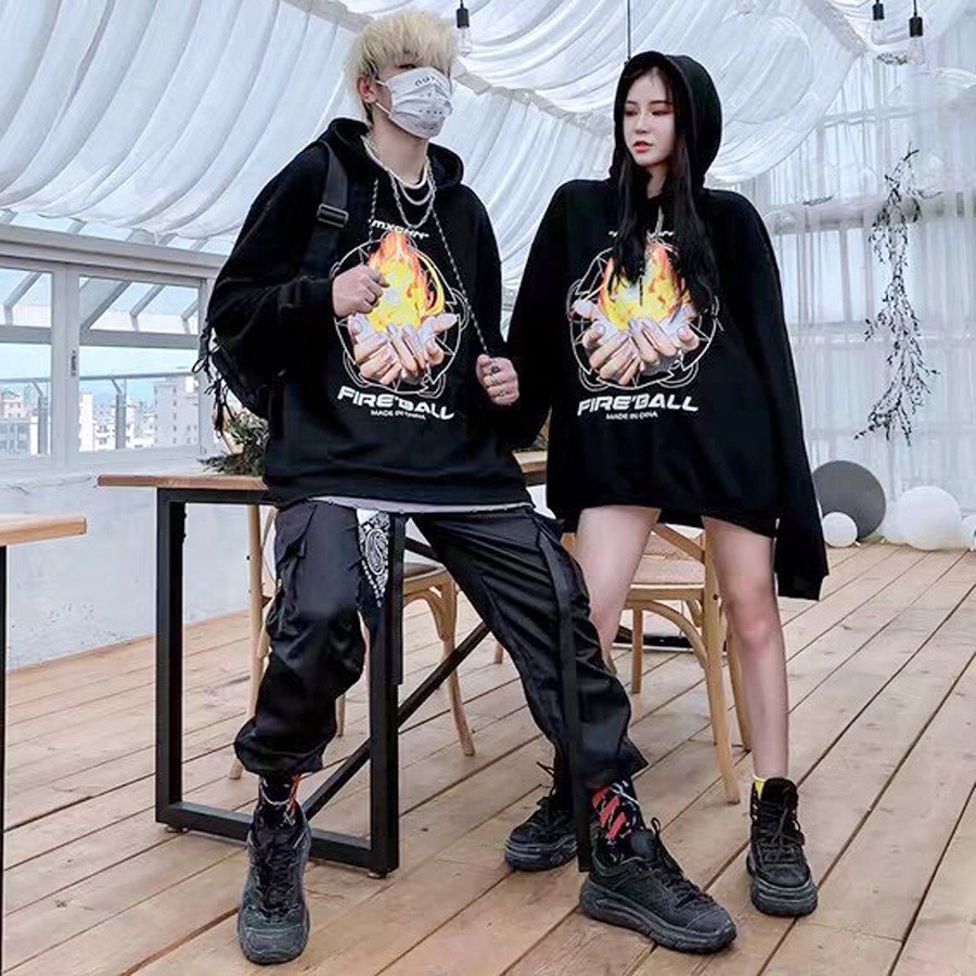 ÁO HOODIE NỈ NGOẠI Fire Ball (HD1040 - Kèm Ảnh Thật) | BigBuy360 - bigbuy360.vn