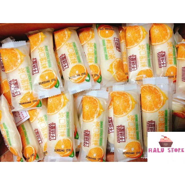 Combo 1KG Bánh Sữa Chua Vị Cam Cheese Pocket - Đài Loan (42 cái)