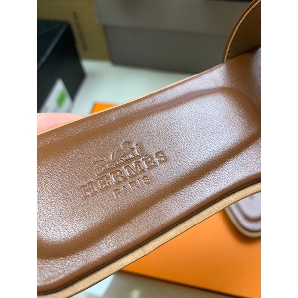 Dép lê hm nâu bò