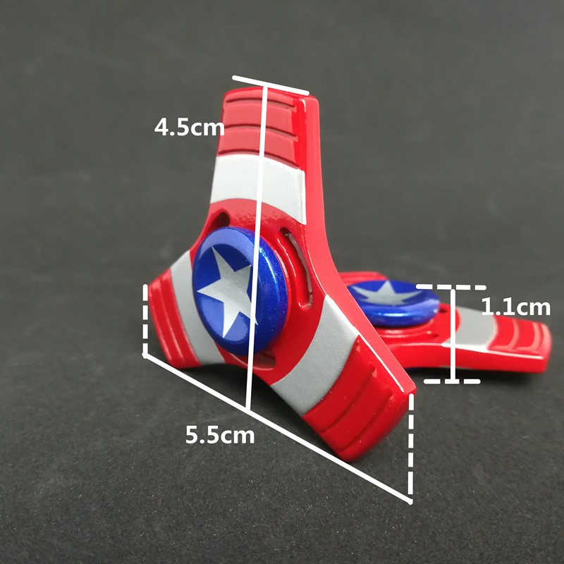 Fidget Spinner Captain America - Món đồ chơi Con Quay 3 Cánh Để Giảm Stress