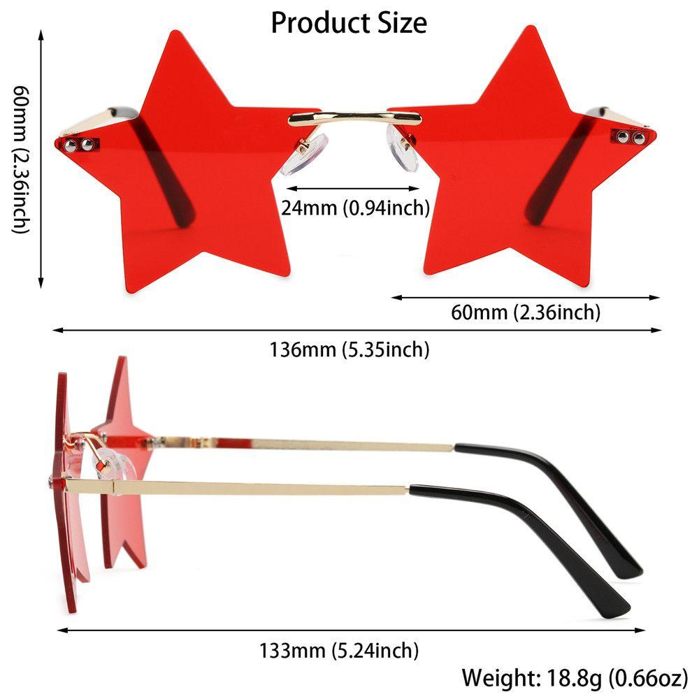 Kính mát hình ngôi sao vui nhộn dễ thương nhiều màu sắc độc đáo cho nam và nữ