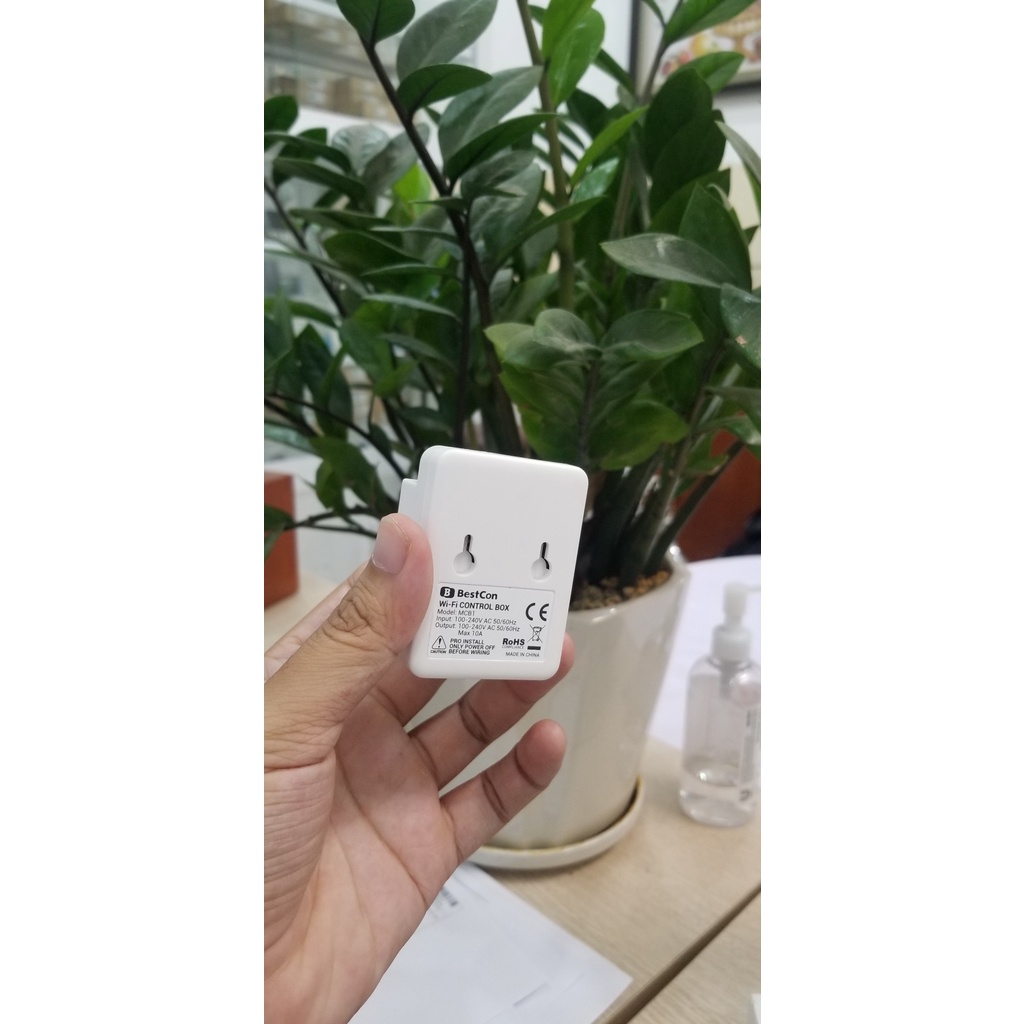 Công Tắc Wifi Broadlink MCB1 Bestcon, Công Tắc Thông Minh Hẹn Giờ Điều Khiển Từ Xa Qua App