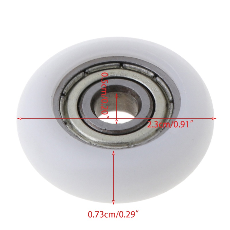 Set 10 Ròng Rọc Bằng Thép Cacbon 5x23x7.3mm