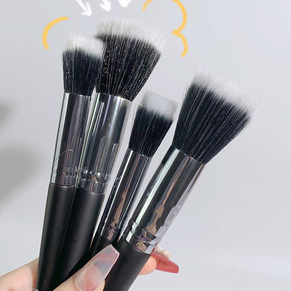 Cọ Trang Điểm Nền / Mắt / Má Hồng Màu Đen Kích Thước Nhỏ Gọn Tiện Lợi