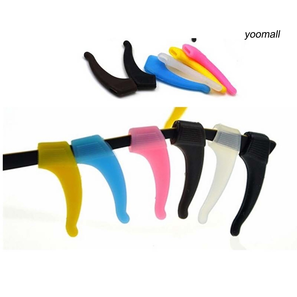 Cặp Móc Silicon Gắn Càng Mắt Kính Đệm Tai Giữ Dây Đeo Kính Chống Trượt