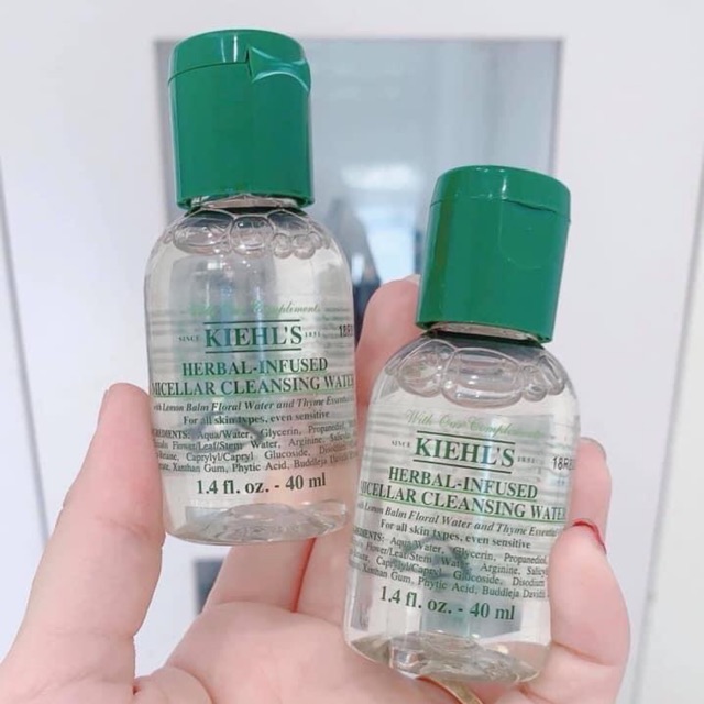 Nước tẩy trang Kiehl's Herbal-Infused Micellar Cleansing Water 40ml