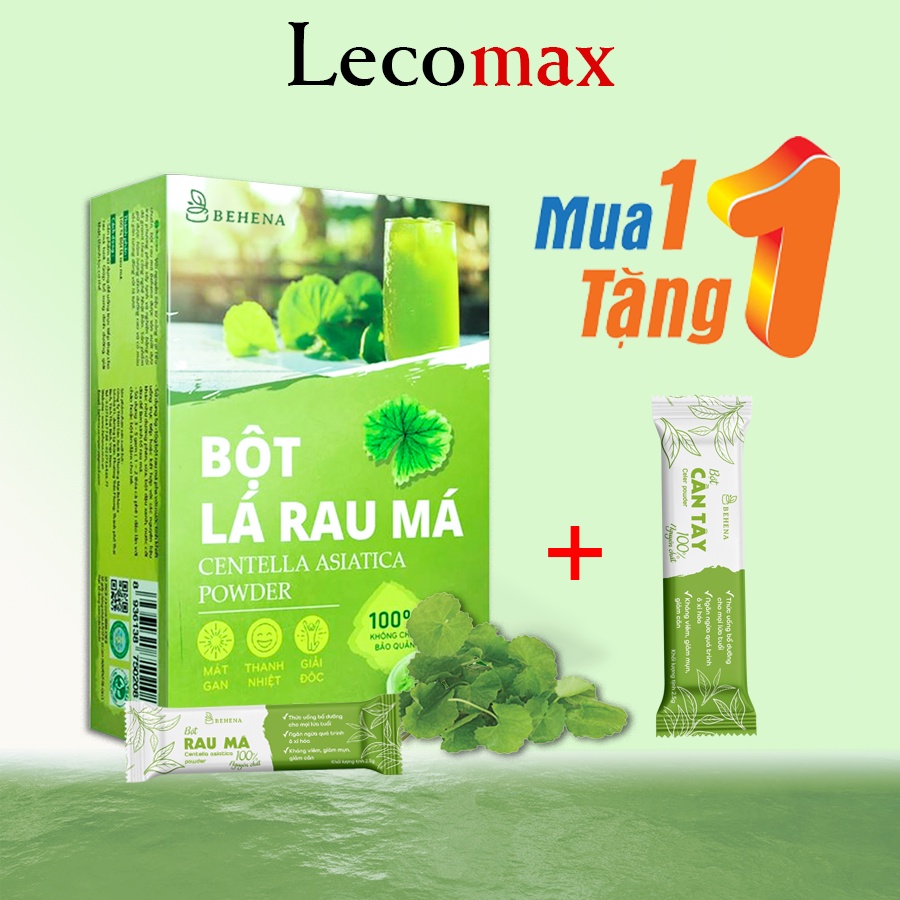 Bột Rau Má Behena 50g Nguyên Chất, Thanh Nhiệt, Mát Gan