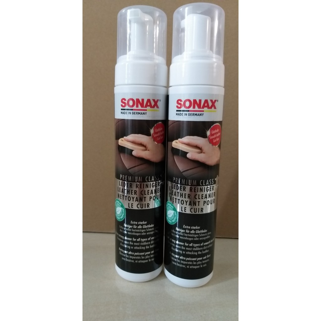 Bộ chăm sóc ghế da ô tô cao cấp - SONAX Premium Class Leather Care Set / LeatherCleaner