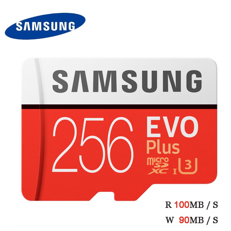 Thẻ Nhớ Samsung Evo Plus Class10 64gb 128gb 256gb Sdxc U3 Micro Sd Tf