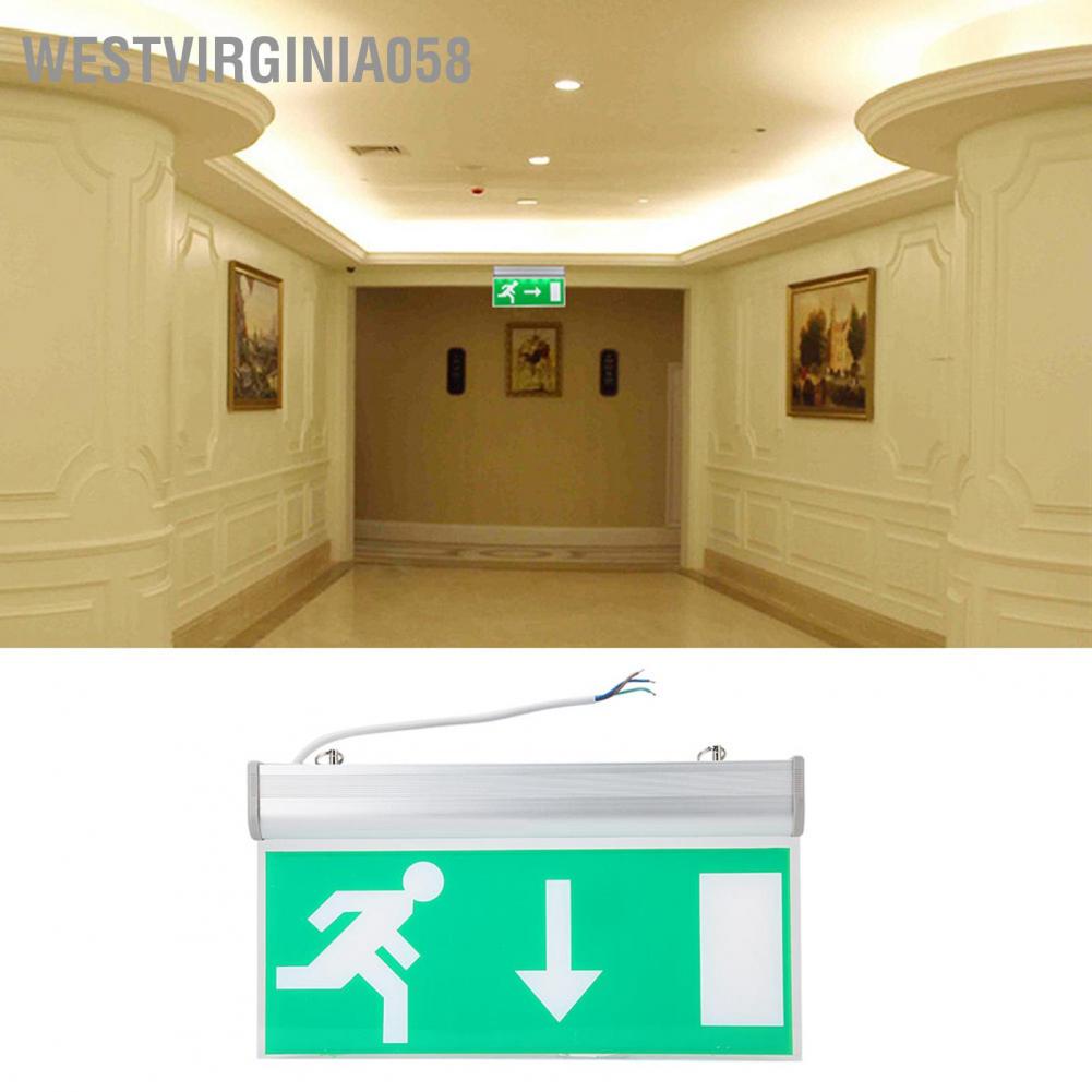 Hàng Hot Acrylic LED chiếu sáng lối thoát hiểm khẩn cấp Đèn báo sơ tán an toàn 110-220V Hàng giao ngayWestvirginia058