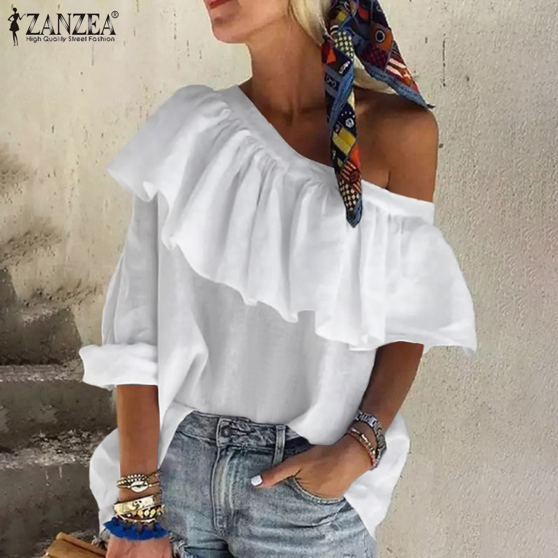 Áo Nữ Zanzea Tay Dài Trễ Vai Thời Trang Quyến Rũ
