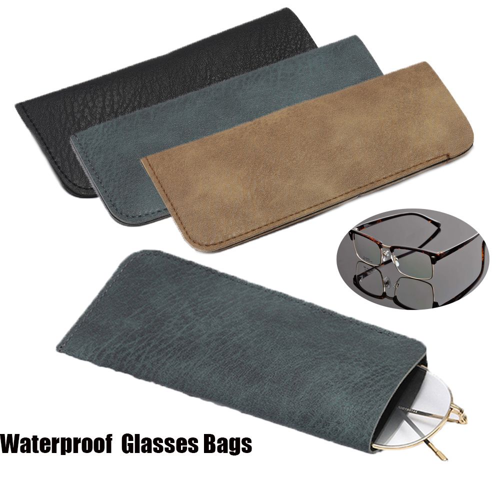 Túi da mềm đựng mắt kính chống thấm nước di động thời trang cho nam và nữ