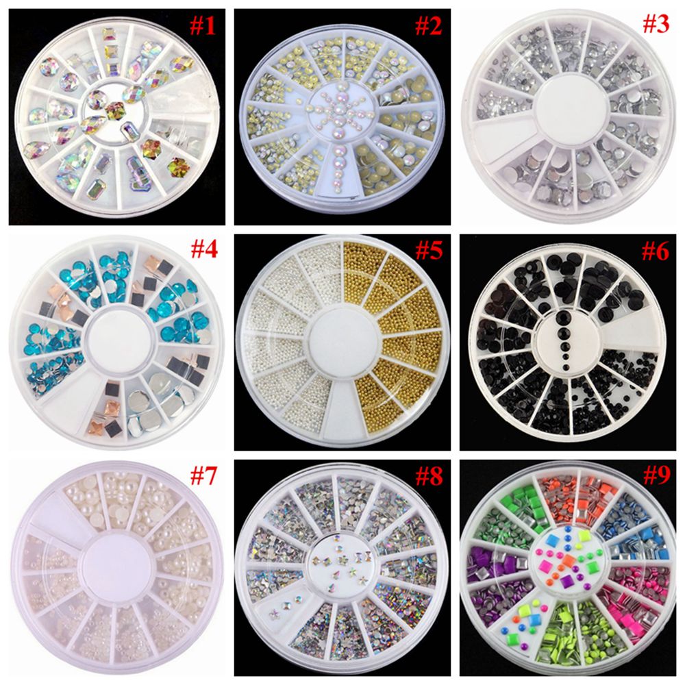 Trang Trí Mới Tương Lai 3D|Khay Tròn Đựng Phụ Kiện Trang Trí Móng Tay