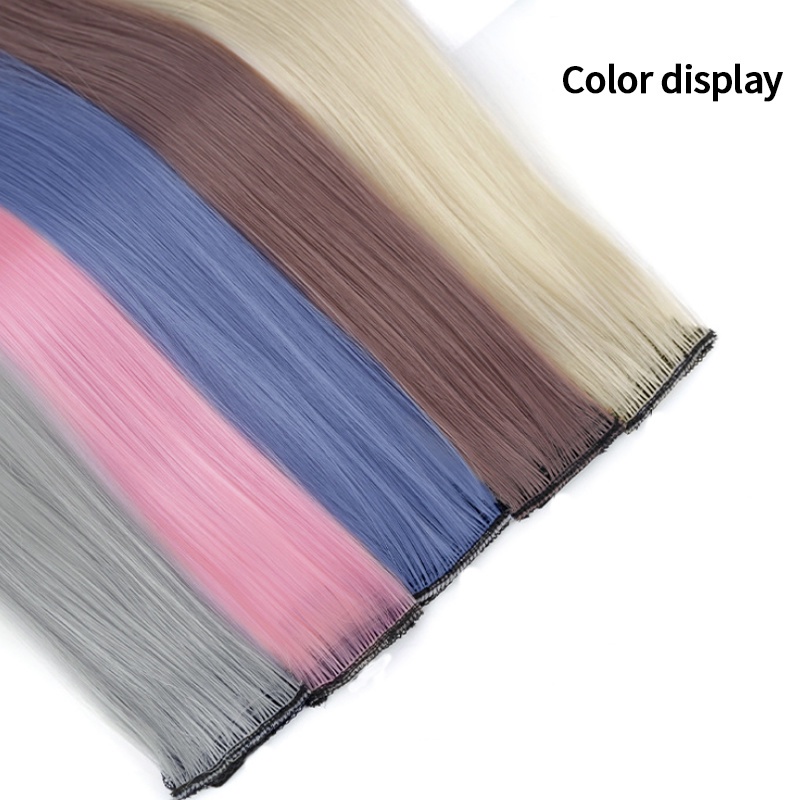 Tóc Giả Thẳng Dài Nhuộm Màu Nhiều Màu Sắc Thời Trang Cho Nữ