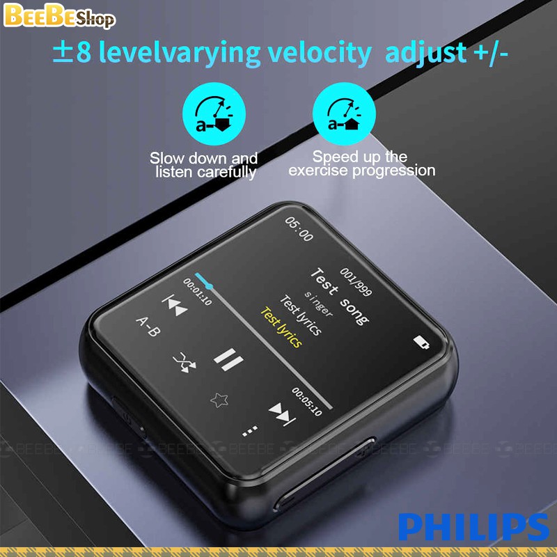 Philips SA2301 - Máy Nghe Nhạc, Ghi Âm, Màn Hình Cảm Ứng, Kiểu Dáng Thể Thao