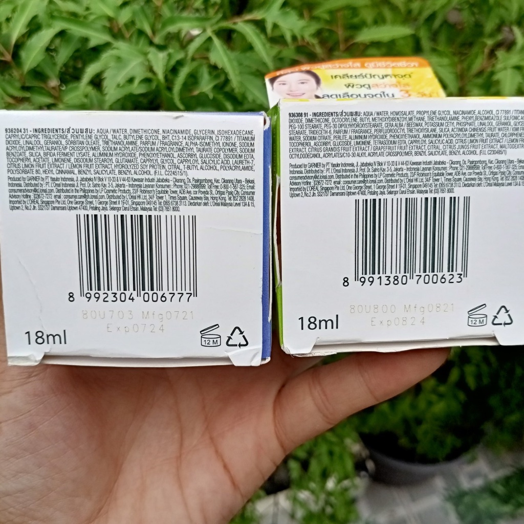[Chính Hãng] Bộ Kem Dưỡng Sáng Da Ngày Và Đêm Garnier Light Complete Speed Vitamin C Serum Cream SPF30 18ml