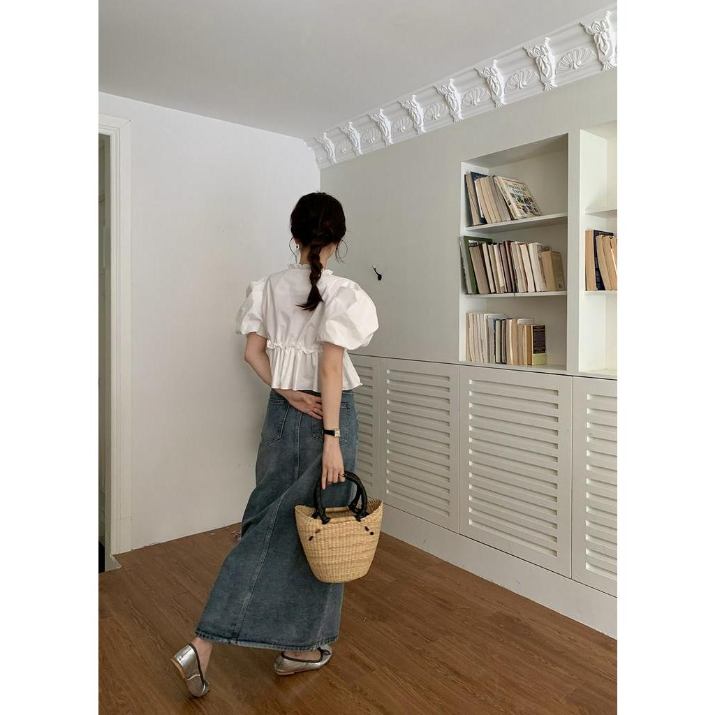 Áo Thun Cotton Lưng Cao Dáng Rộng 63127