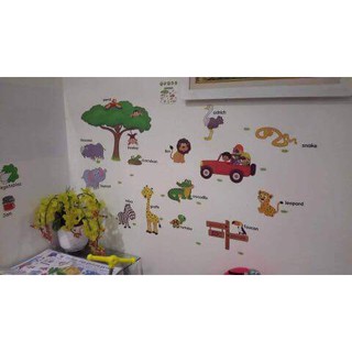 decal dán tường thú tiếng anh