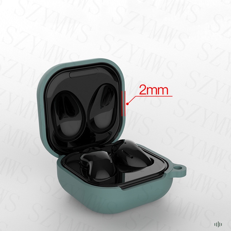Vỏ Bảo Vệ Hộp Sạc Tai Nghe Samsung Galaxy Buds Pro / 2 / 2 Pro Bằng Silicon Mềm Kèm Móc Khóa Tiện Dụng