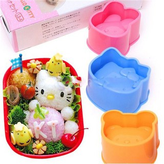 Bộ 3 Khuôn Ép Cơm Bento Mèo Thỏ Gấu . .