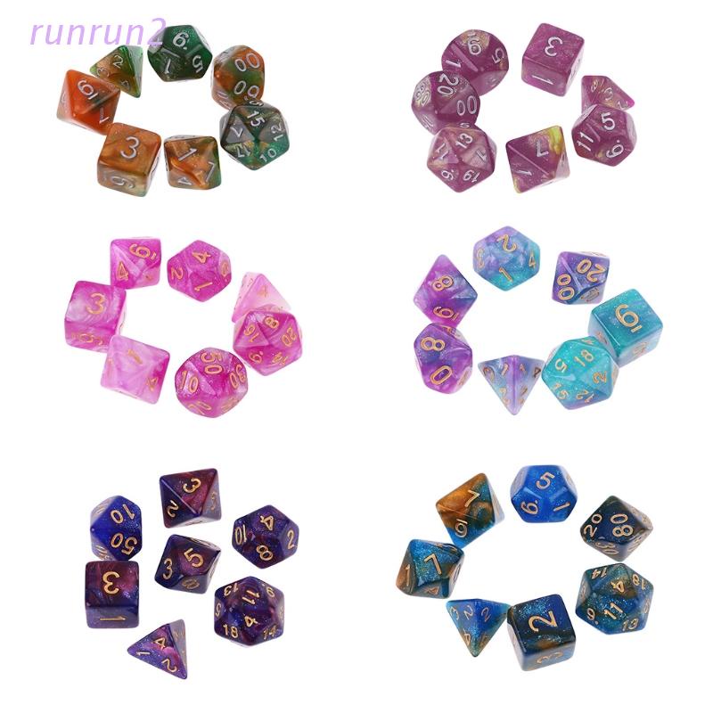 Set 7 viên xí ngầu d4 d6 d8 d10 d12 d20 đa diện