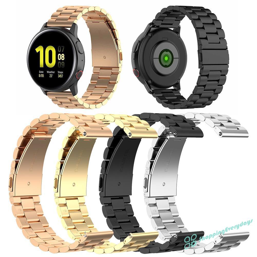 Dây Đeo Kim Loại 20mm Cho Đồng Hồ Thông Minh Samsung Galaxy Active 2 40 / 44mm