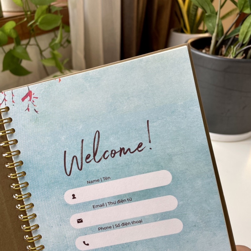 Sổ Tay Ghi Chép - Kích Thước A5 - Bìa giấy Mỹ Thuật - Màu Nâu Cafe