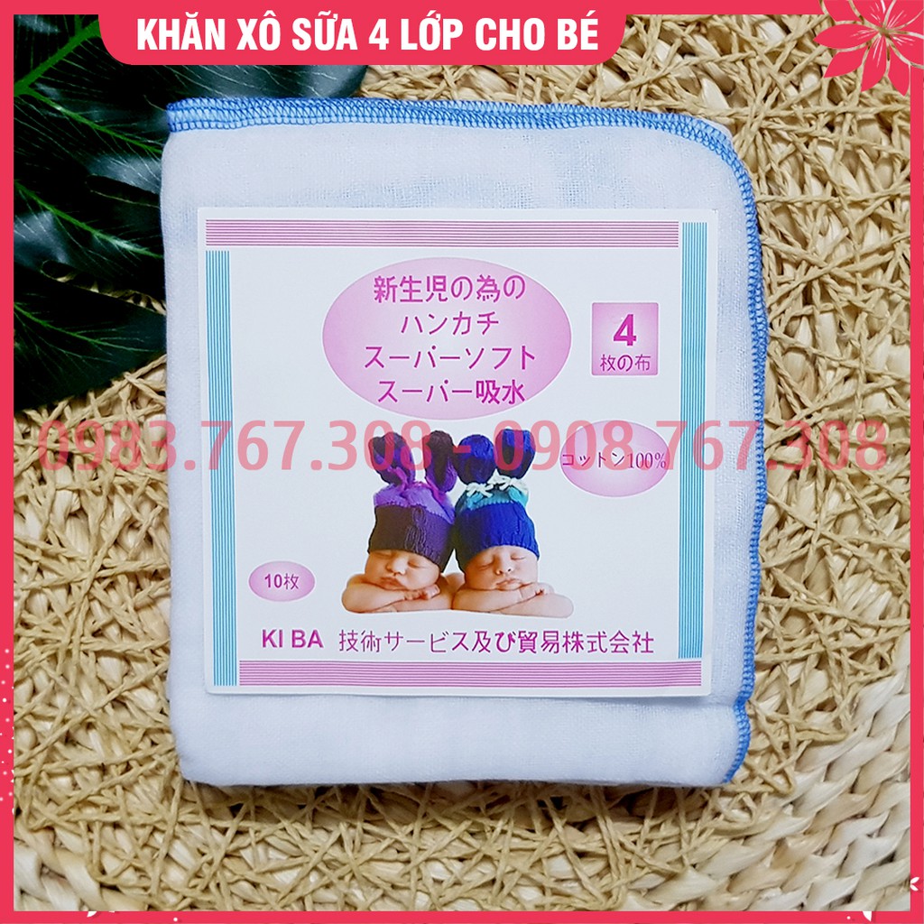 SET 10 Chiếc Khăn Xô Sữa 4 Lớp Siêu Thấm, Mềm Mại - BTT00553