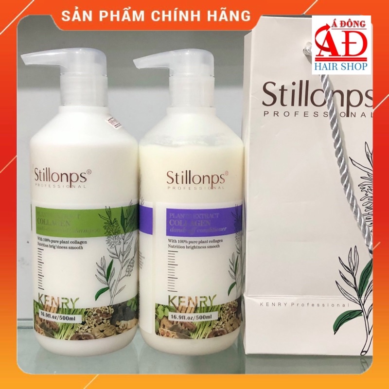 BỘ DẦU GỘI XẢ DƯỠNG SINH PHỤC HỒI MỀM MƯỢT - SẠCH GÀU STILLONPS CHÍNH HÃNG KENRY VALERT