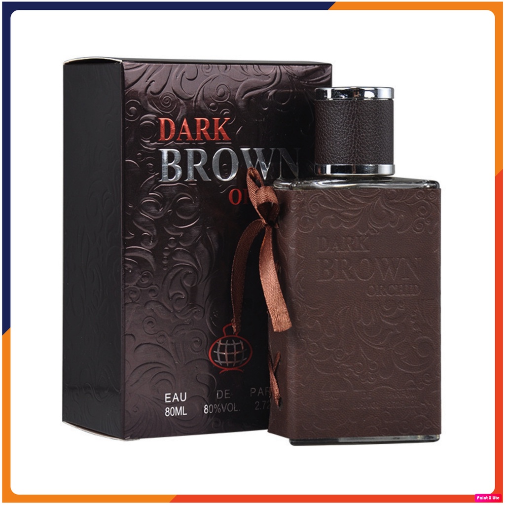Nước hoa nam thơm lâu quyến rũ DARK BROWN chính hãng hương thơm ngọt ngào nhẹ nhàng, dạng xịt, lưu hương lâu 80ml DNP015