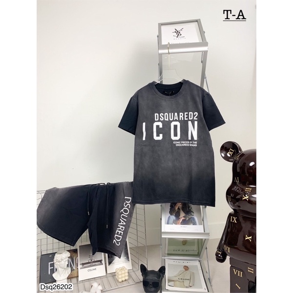 [Sẵn hàng] Quần Áo Nam DSQ Siêu Đẹp - Bộ DSQ Nam In Chữ Xịn Xò