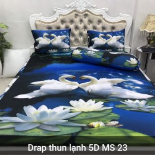 BỘ DRAP THUN LẠNH Ý 5D THÁI LAN CAO CẤP