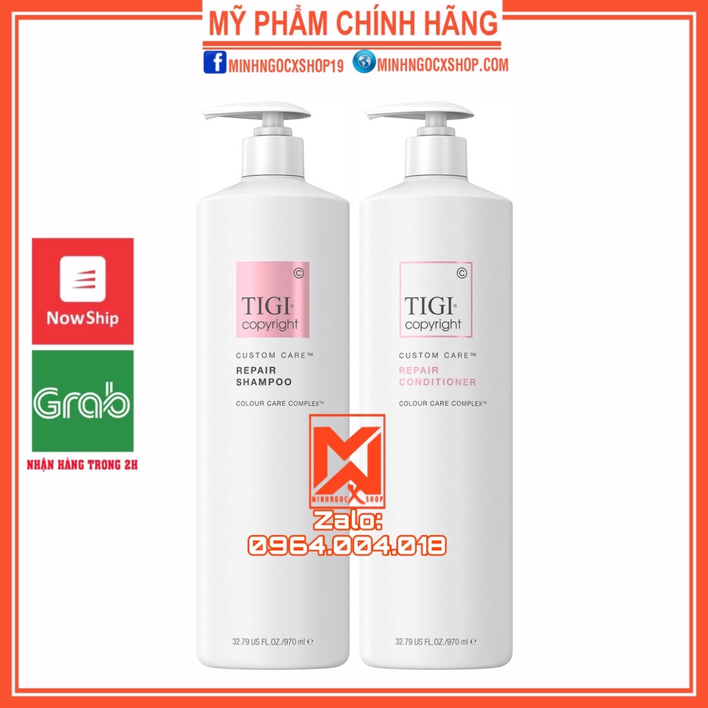 Dầu gội xả tigi COPYRIGHT 970ml chính hãng