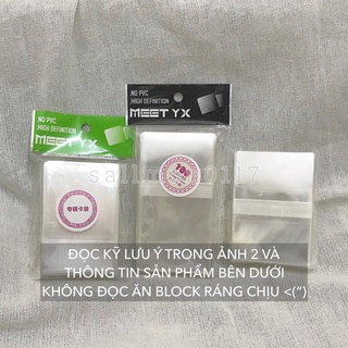 Sleeve MeeT 5.7x8.7cm dày đựng card ảnh bọc bảo vệ thẻ bài