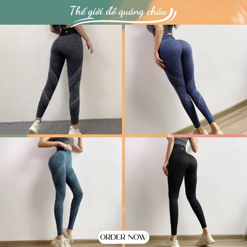 Quần legging tập Gym, Yoga cao cấp, chất liệu cotton co giãn 4 chiều giúp dễ dàng vận động (K006#) (QT11)