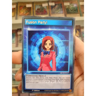 Thẻ Bài Lẻ YugiOh! Mã SBCB-ENS17 - Fusion Party! (Skill Card) - Common - 1st Edition