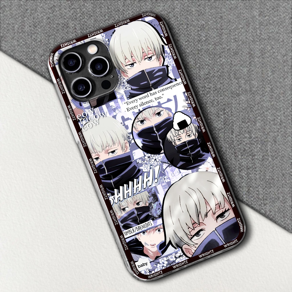 Ốp lưng Iphone anime Jujutsu Kaisen nhân vật Gojo Satoru Inumaki Toge phụ kiện ốp điện thoại trang trí thời trang
