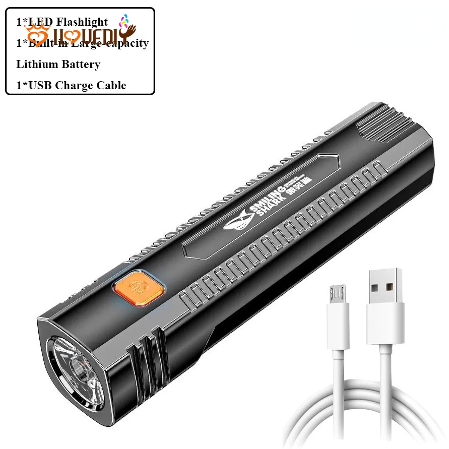 Đèn Pin Cầm Tay Mini Chống Thấm Nước Có Thể Sạc Lại Tiện Dụng