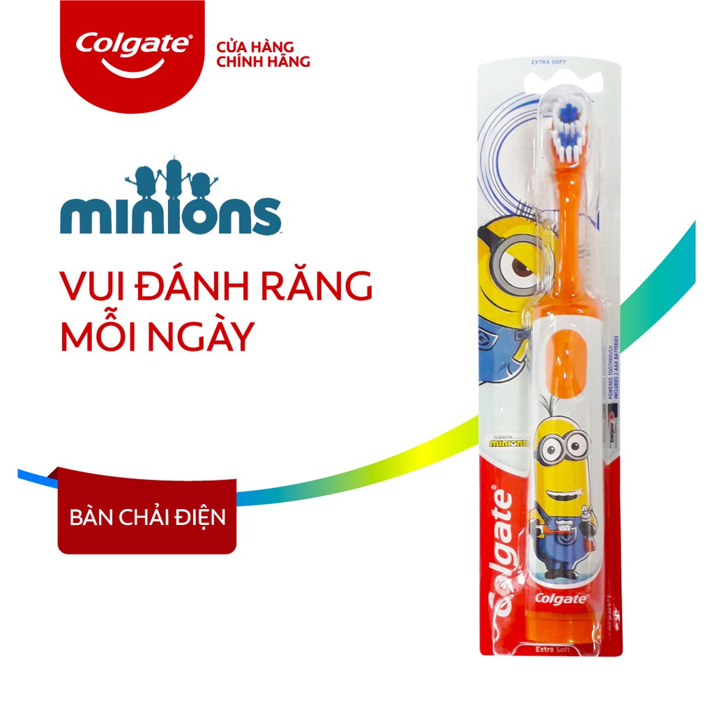 [HB gift] Bàn chải đánh răng điện Colgate Minion dành cho trẻ em - Màu Cam