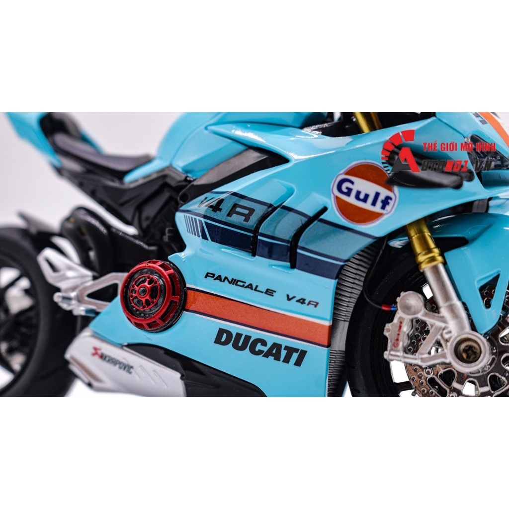 MÔ HÌNH XE ĐỘ DUCATI V4S GULF - V4S GULF NỒI KHÔ TỈ LỆ 1:12 AUTONO1 D223B D222B