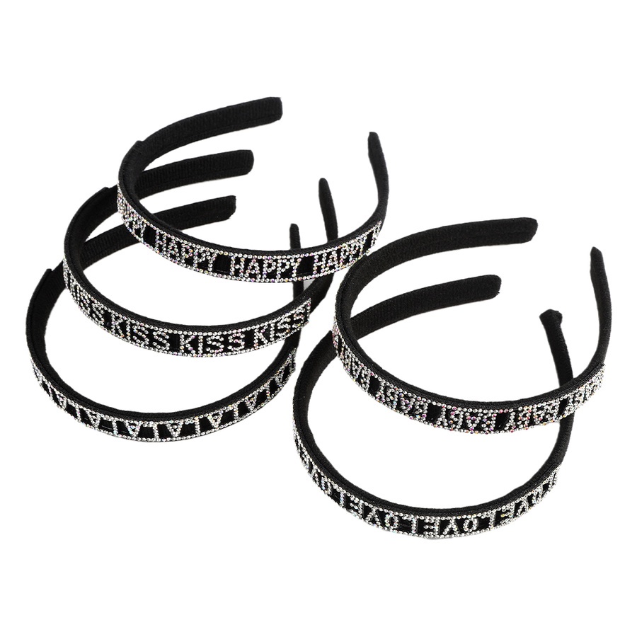 Băng đô đính đá pha lê chống trượt phong cách Hàn Quốc thời trang cho nữ