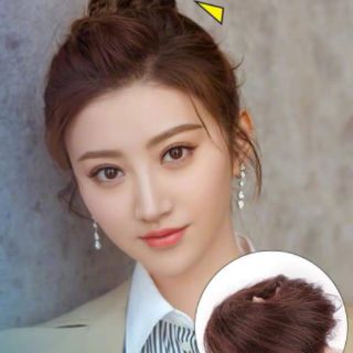 Tóc thật 100% ❤FREESHIP❤ tóc giả búi thẳng