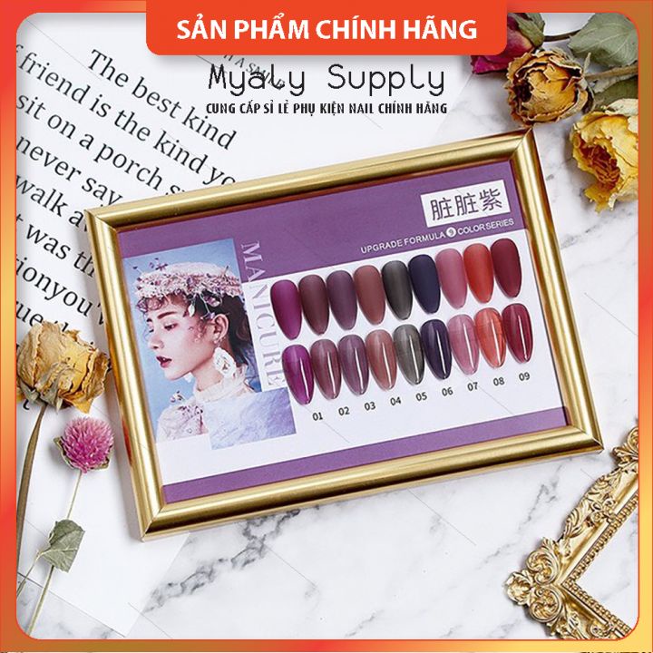 Set Sơn AS Thạch Chai Đỏ Nắp Nhọn 9 Chai Cao Cấp  AZZ SP000325